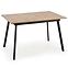 Esstisch Albon 120/160 Mdf/Stahl – Eiche Sanoma/Aschfahl/Schwarz,2