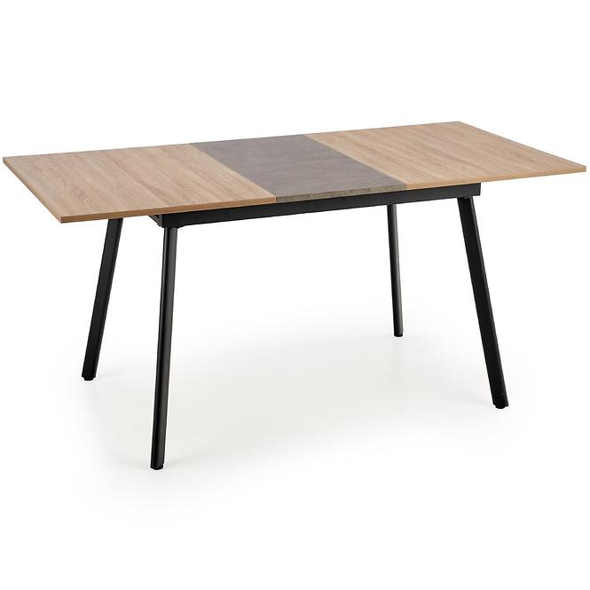 Esstisch Albon 120/160 Mdf/Stahl – Eiche Sanoma/Aschfahl/Schwarz,5