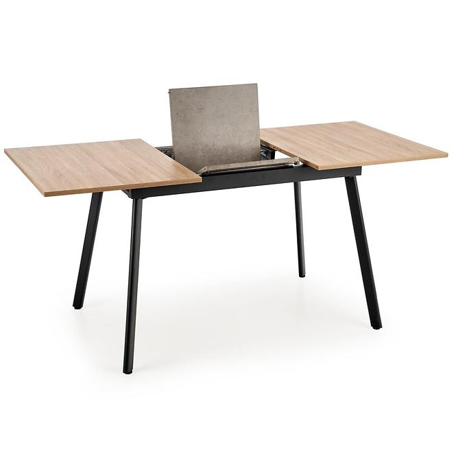 Esstisch Albon 120/160 Mdf/Stahl – Eiche Sanoma/Aschfahl/Schwarz,7