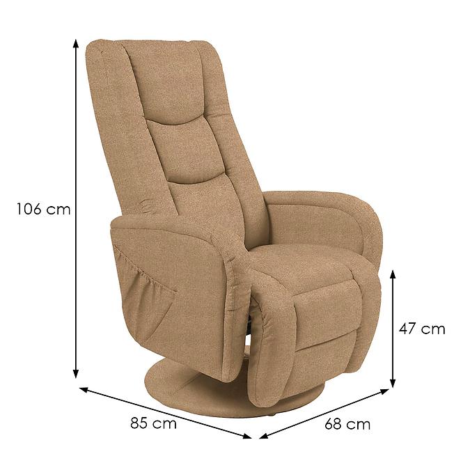 Sessel Pulsar 2 mit Massagefunktion beige