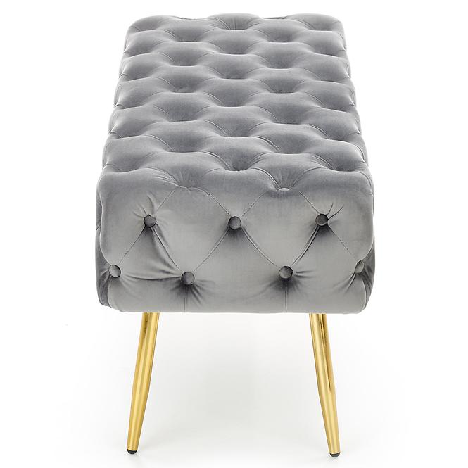 Hocker Athena aschgrau/gold