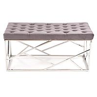 Hocker Milagro aschgrau/silber