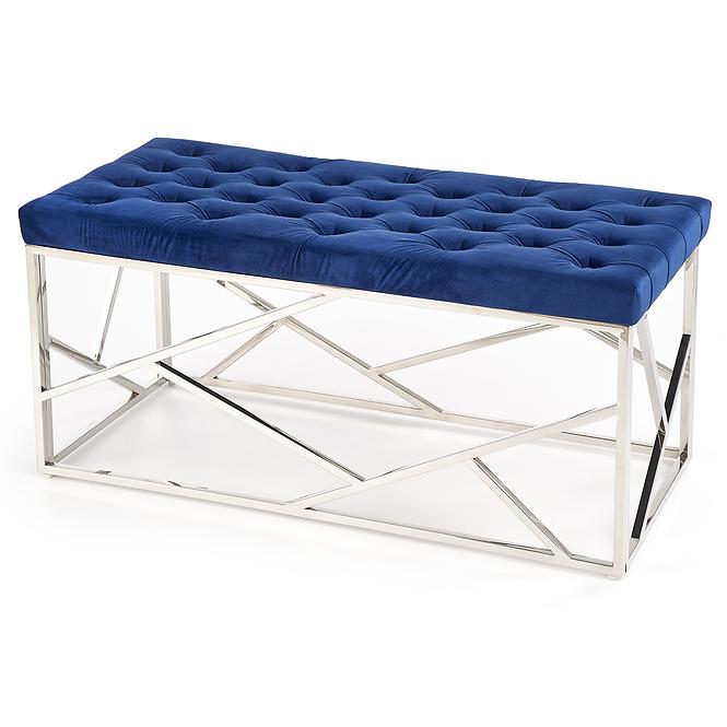 Hocker Milagro dunkelblau/silber