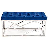 Hocker Milagro dunkelblau/silber