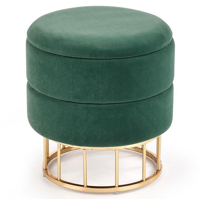 Hocker Minty grün/gold