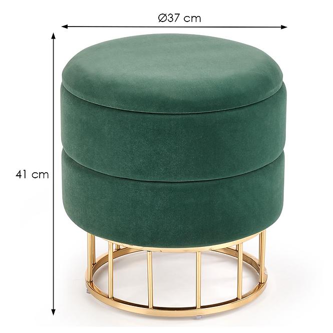 Hocker Minty grün/gold