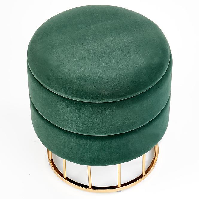 Hocker Minty grün/gold