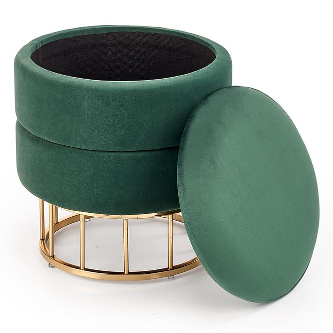 Hocker Minty grün/gold