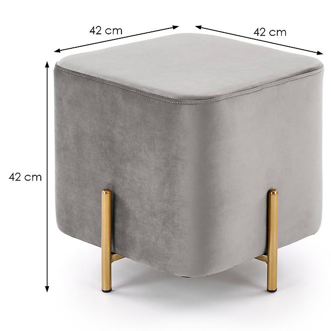 Hocker Corno aschgrau/gold