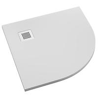 Duschwanne halbrund Kalait Smooth White 90x90x3,5 R55 3.3104-M2
