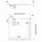 Duschwanne Kw Kalait White Stone 80x80x3,5 3.3100/B/ST-M2,2