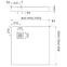 Duschwanne Kw New Horizons White Stone 100x100x12 3.3302/B/ST-M2,2