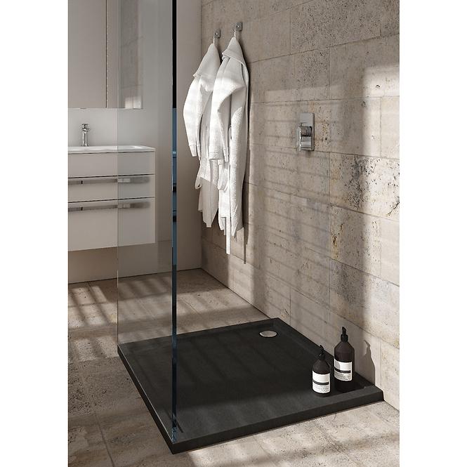Duschwanne Kw Caspar New Black Stone 80x80x4,5 3.2330/C/St,4
