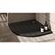 Duschwanne halbrund Caspar New Black Stone 80x80x4,5 R55 3.2333/C/St,4