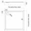 Duschwanne quadratisch 90x90x12 Espera Plus AQM4631,2