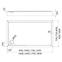 Duschwanne rechteckig 90x100x12 Espera Plus AQM4645,2