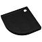 Duschwanne halbrund Black Stone 90x90x12 R55 Espera Plus AQM4634CST