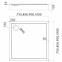 Duschwanne quadratisch Black Mat 80x80x12 Espera Plus AQM4630CMG,2