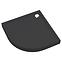 Duschwanne halbrund Black Mat 90x90x12 R55 Espera Plus AQM4634CMG