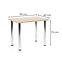 Tisch Modex A) 90x60 Tischplatte/Stahl – Sonoma Eiche,2