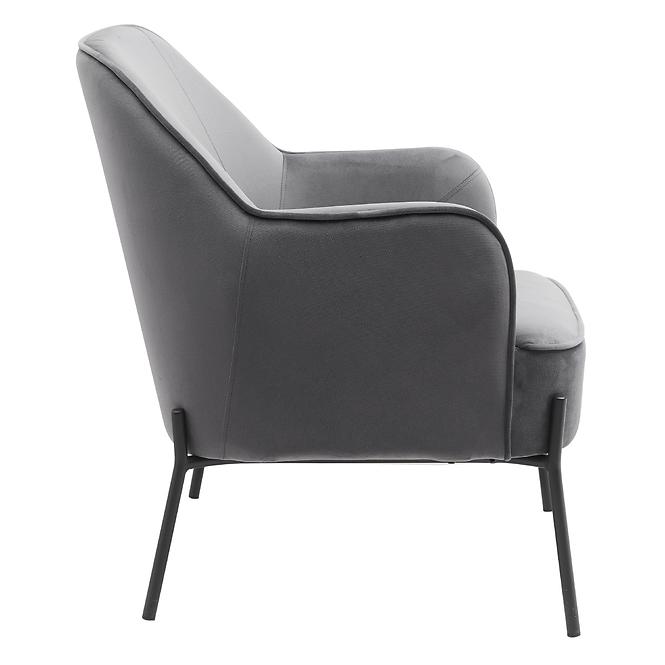 Sessel Bob Dark Grey Velvet 13