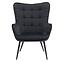 Sessel Jet Black Velvet 19