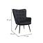 Sessel Jet Black Velvet 19,5