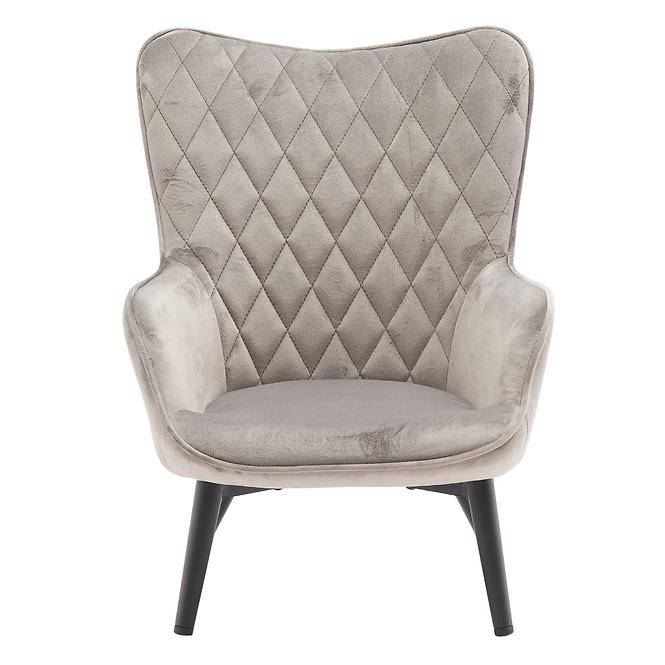 Sessel Mini Light Grey Velvet 12