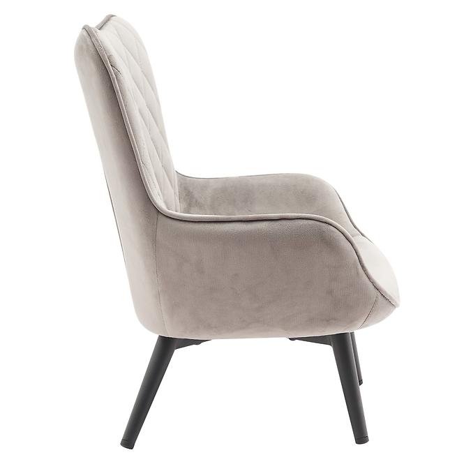 Sessel Mini Light Grey Velvet 12