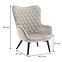 Sessel Mini Light Grey Velvet 12,5