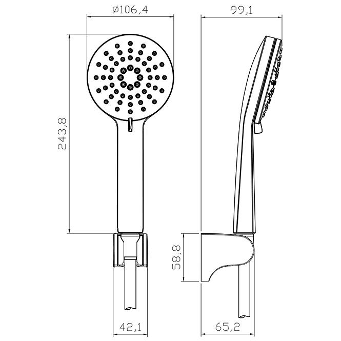 Badewanne KONA SET 3-F