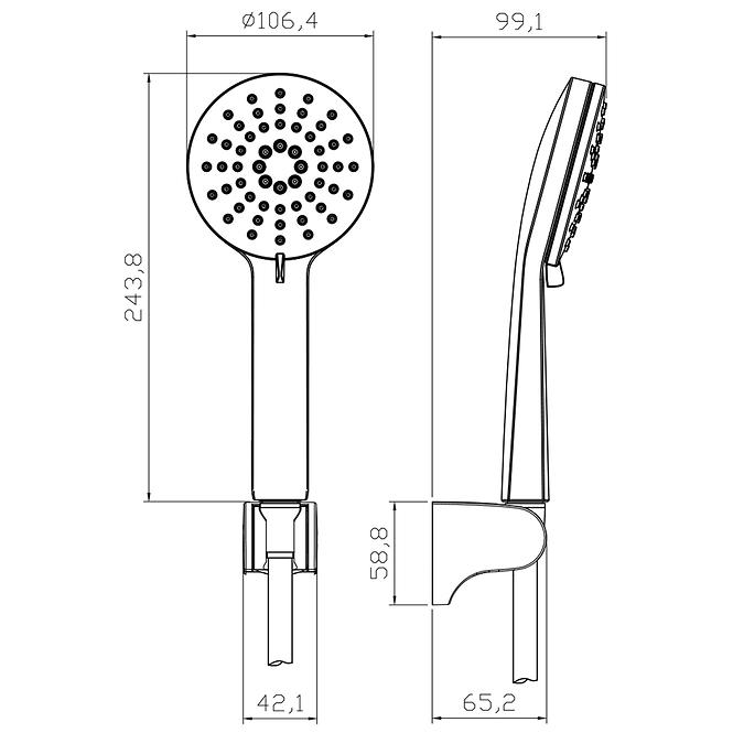 Badewanne KONA SET 3-F