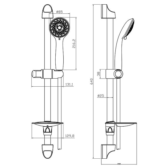 Duschset VIGO 5-F