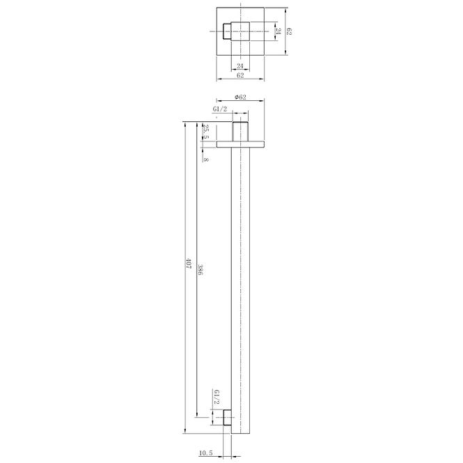 URANIA Metallhalter für die deckenwand