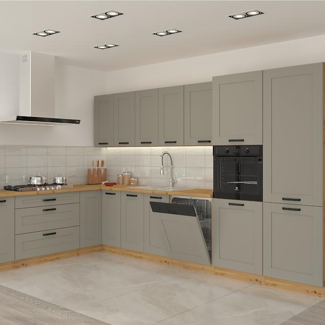 Küchenzeile Luna claygrey/artisan 260 ohne Arbeitsplatte