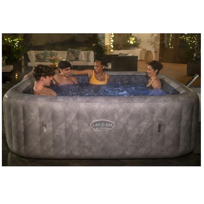 LAY-Z-SPA® WLAN-Whirlpool San Francisco HydroJet Pro™ für bis zu 7 Personen 2.3X2.3X0.71M 60161