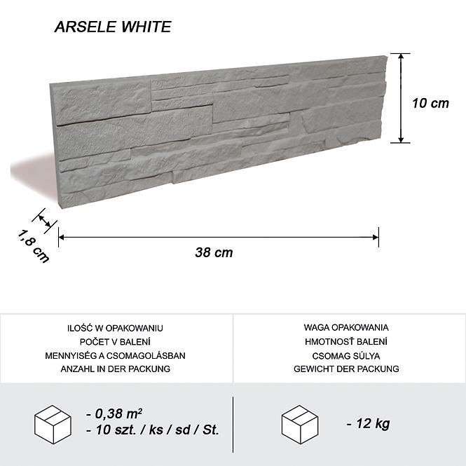 Betonstein Arsele White pkg=0,38 m2