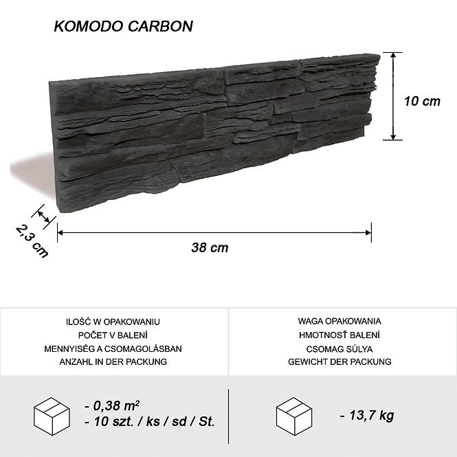 Betonstein Komodo Carbon pkg=0,38 m2