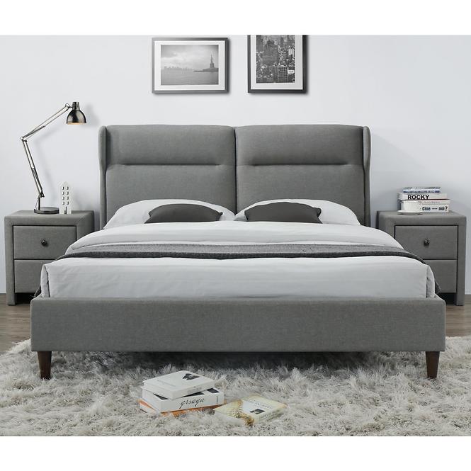 Bett Santino 160 Aschgrau/Nuss