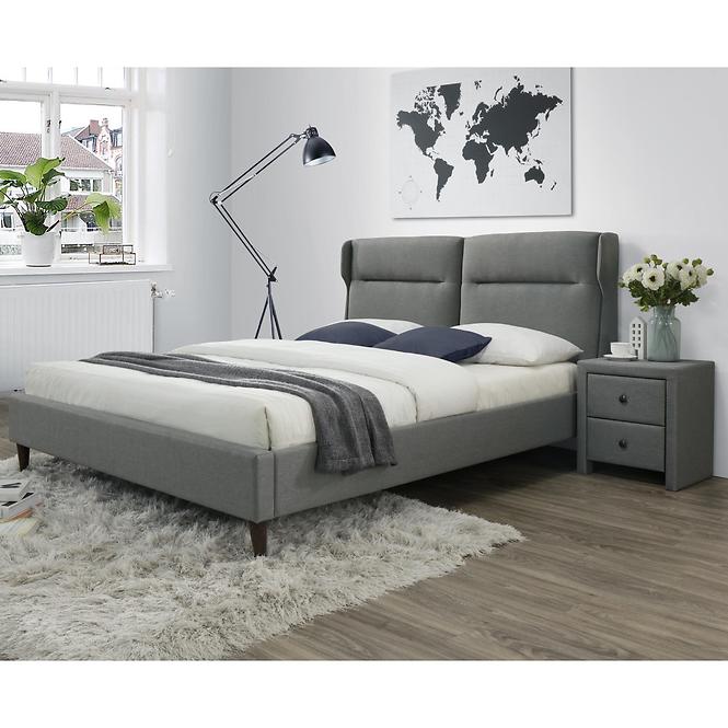 Bett Santino 160 Aschgrau/Nuss