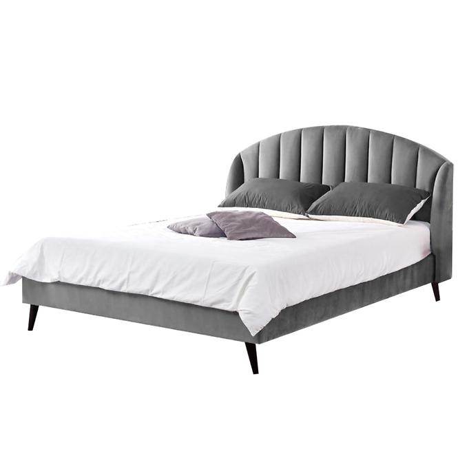 Bett Yovella 160 Aschgrau/schwarz