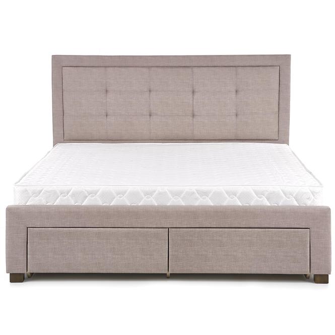 Bett Evora 160 beige/Nuss