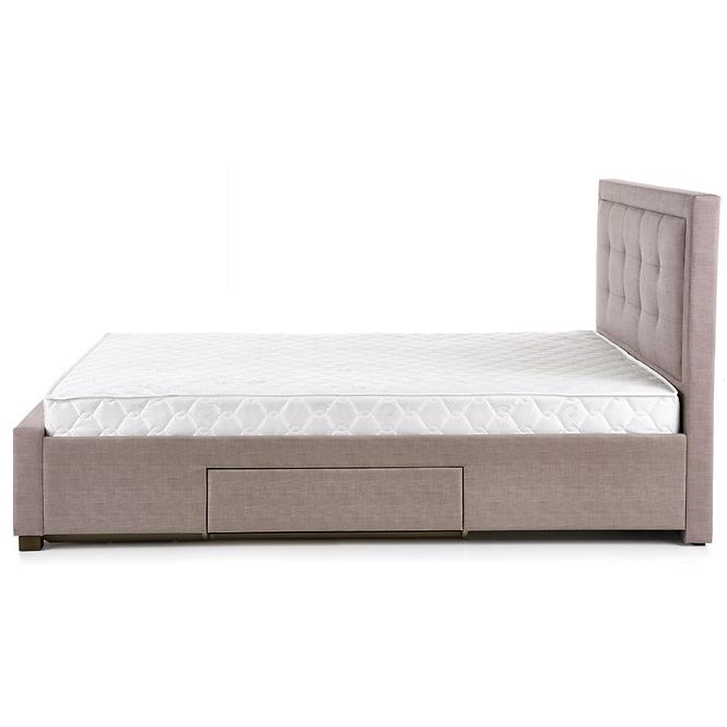 Bett Evora 160 beige/Nuss