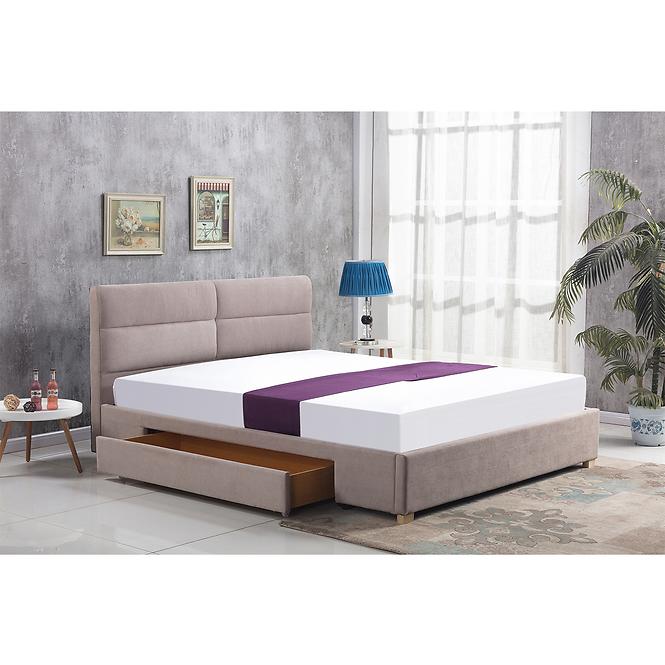 Bett Merida 160 beige/natürliche