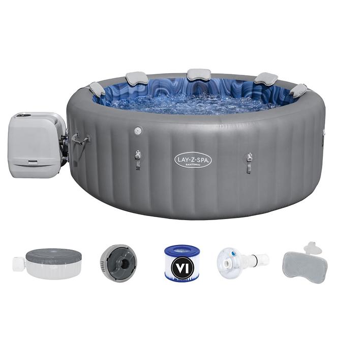 Lay-Z-Spa® WLAN-Whirlpool Santorini HydroJet™ Pro™ für 7 Personen, 2.16X0.8M 60075