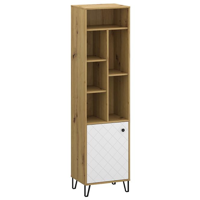 Regal Sorrento R 1d Eiche Artisan/Weiß