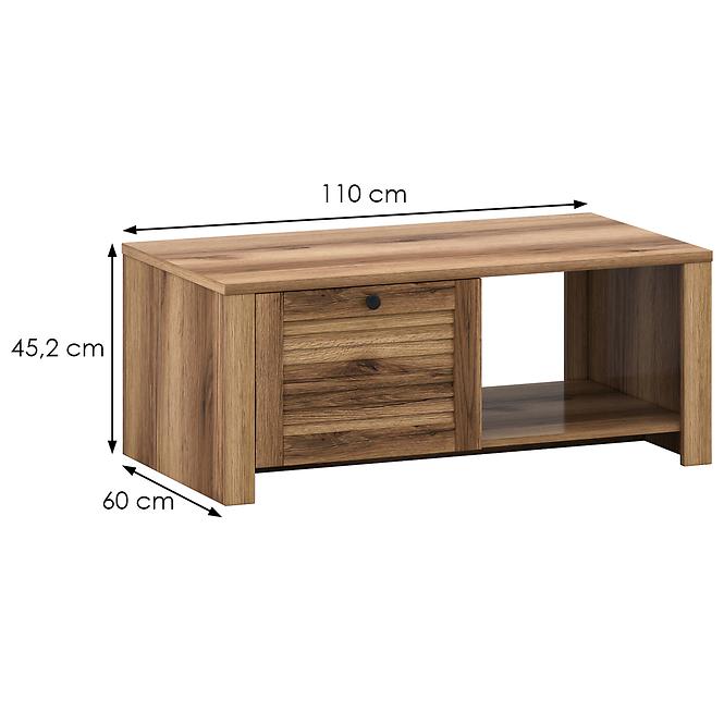 Tisch Sevilla T 1d Eiche Delano Dunkel