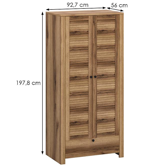 Schrank Sevilla F 2d 1s eiche delano dunkle