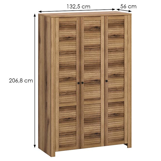 Schrank Sevilla H 3d eiche delano dunkel