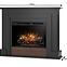 Elektrischer Kamin Alva 26 schwarz/dunkle Eiche,3